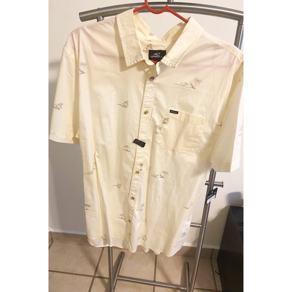 O’Neill button down cream shirt